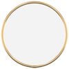 vidaXL Espejo de pared redondo dorado &Oslash;20 cm