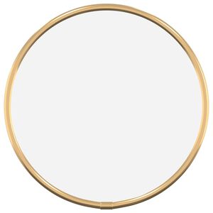 vidaXL Espejo de pared redondo dorado &Oslash;20 cm