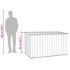 vidaXL Caja de almacenaje para jard&iacute;n gris antracita 171x99x93 cm
