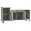 vidaXL Mueble para TV madera contrachapada gris hormigón 100x35x55 cm