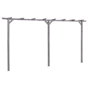 vidaXL P&eacute;rgola de jard&iacute;n de madera de pino impregnada 400x40x205 cm