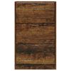vidaXL Zapatero madera contrachapada roble ahumado 63x24x103 cm