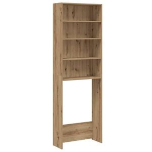 vidaXL Armario de lavadora roble artisan 64x24x190 cm
