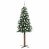 vidaXL &Aacute;rbol de Navidad Delgado con 300 LED con soporte Verde 180 cm