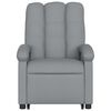 vidaXL Sillón eléctrico reclinable elevable de tela gris claro