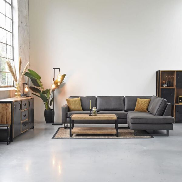 LABEL51 Revistero gris antracita 45x20x38 cm