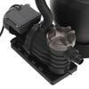 vidaXL Filtro de arena para piscina con prefiltro negro