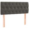 vidaXL Cama box spring colch&oacute;n y LED terciopelo gris oscuro 120x190 cm