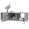 vidaXL Mesa de centro madera contrachapada gris Sonoma 102x50x40 cm