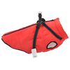 vidaXL Abrigo para perro con arnés impermeable reflectante L44 rojo