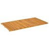 vidaXL Alfombrilla de ba&ntilde;o Marr&oacute;n 100 x 55 cm Madera de Acacia S&oacute;lida