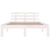 vidaXL Estructura de cama doble sin colchón madera blanco 150x200 cm