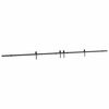 vidaXL Kit de herrajes para puertas correderas acero negro 427 cm