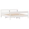 vidaXL Cama sin colchón madera maciza de pino blanca 180x200 cm