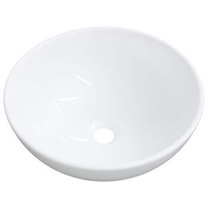 vidaXL Lavabo de cer&aacute;mica blanco 28x28x10 cm