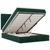 vidaXL Estructura cama otomana colchones terciopelo verde oscuro