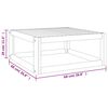 vidaXL Set de muebles para jardín 3 piezas con cojines madera acacia