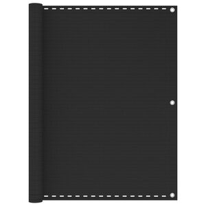 vidaXL Toldo para balcón HDPE 120x500 cm gris antracita