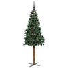 vidaXL &Aacute;rbol de Navidad Delgado con 300 LED con soporte Verde 180 cm