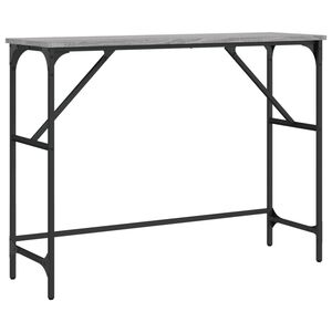 vidaXL Mesa consola madera de ingenier&iacute;a gris Sonoma 100x32x75 cm