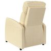 vidaXL Sill&oacute;n reclinable de tela crema