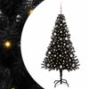 vidaXL &Aacute;rbol de Navidad Negro 150 cm PVC