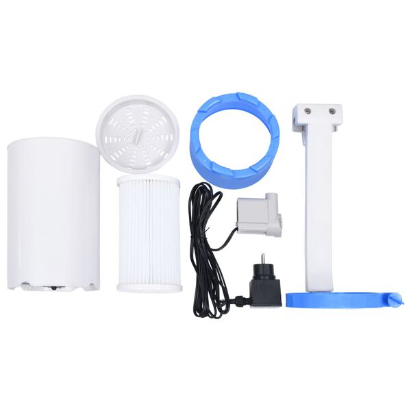 vidaXL Skimmer colgante piscina y bomba con adaptador pl&aacute;stico 16 cm