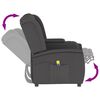 vidaXL Sillón de masaje reclinable 2 plazas con portavasos gris oscuro