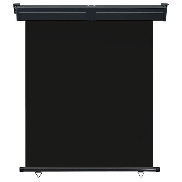 vidaXL Toldo lateral de balcón negro 145x250 cm