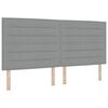 vidaXL Cama tipo Box Spring con colch&oacute;n Gris Claro 200 x 200 cm tela