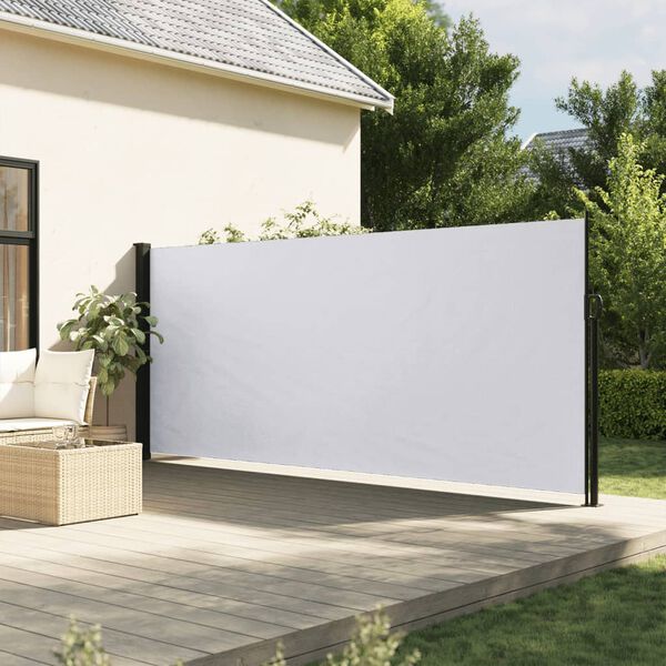 vidaXL Toldo lateral retráctil blanco 180x600 cm