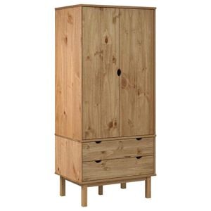 vidaXL Armario OTTA madera maciza pino 76,5x53x172 cm