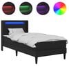 vidaXL Estructura de cama con colch&oacute;n 90 x 190 cm Negro