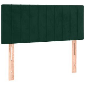 vidaXL Cabecero de terciopelo verde oscuro 100x5x78/88 cm