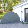 vidaXL Toldo lateral plegable terraza gris 200 cm