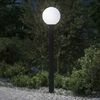 vidaXL Baliza de luz de 120 cm, color negro, IP44