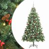 vidaXL &Aacute;rbol de Navidad artificial 300 LED Blanco C&aacute;lido PVC y Metal