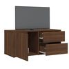 vidaXL Mueble de TV madera contrachapada roble marrón 80x34x36 cm