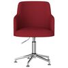 vidaXL Sillas de comedor giratorias 2 unidades tela rojo tinto