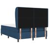 vidaXL Cama tipo Box Spring con colch&oacute;n Azul 140 x 190 cm tela