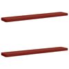 vidaXL Cojines para banco de 2 piezas VUGHT 2 uds. 100% Poli&eacute;ster Rojo