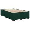 vidaXL Cama box spring con colch&oacute;n terciopelo verde oscuro 120x200 cm