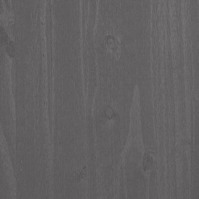 vidaXL Mesa consola HAMAR madera maciza de pino gris claro 90x35x90 cm