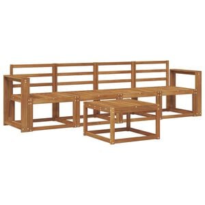 vidaXL Conjunto de sof&aacute;s de exterior 5 pcs Natural