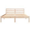 vidaXL Estructura de cama con cabecera Marr&oacute;n 208.6 x 157.6 x 69.4 cm