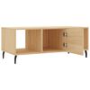 vidaXL Mesa de centro madera contrachapada roble Sonoma 102x50x40 cm