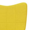vidaXL Sill&oacute;n de relax con reposapi&eacute;s tela amarillo mostaza