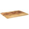vidaXL Tablero de mesa rectangular madera mango rugosa 70x60x3,8 cm