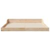 vidaXL Estructura de cama Marr&oacute;n 140 x 200 cm Madera de pino macizo