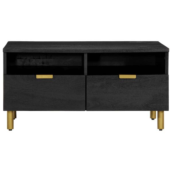 vidaXL Mesa de centro madera de ingenier&iacute;a negra 80x54x40 cm